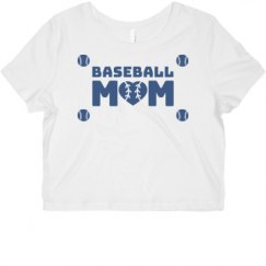 Ladies Slim Fit Crop Top Tee