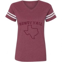 Ladies Relaxed Fit Vintage Sports Tee