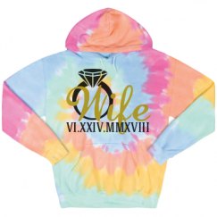 Unisex Tie-Dye Fleece Hoodie