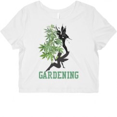 Ladies Slim Fit Crop Top Tee