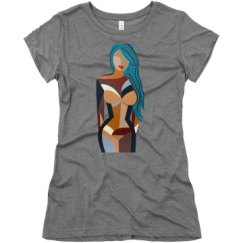 Ladies Slim Fit Super Soft Triblend Tee