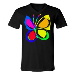 Unisex V-Neck Jersey Tee