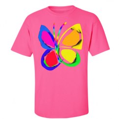 Unisex Ultra Cotton Safety Neon Crewneck Tee