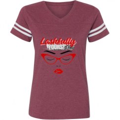 Ladies Relaxed Fit Vintage Sports Tee