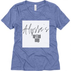 Ladies Relaxed Fit Super Soft Triblend V-Neck Tee