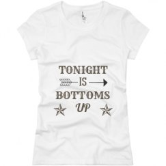 Ladies Slim Fit Basic Promo Jersey Tee