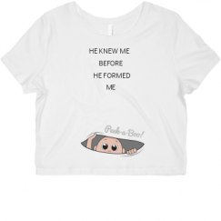 Ladies Slim Fit Crop Top Tee