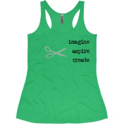 Ladies Slim Fit Super Soft Racerback Triblend Tank