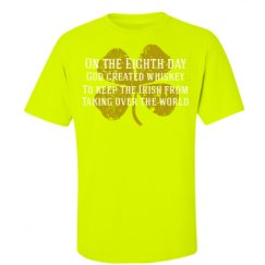 Unisex Ultra Cotton Safety Neon Crewneck Tee