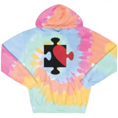 Unisex Tie-Dye Fleece Hoodie