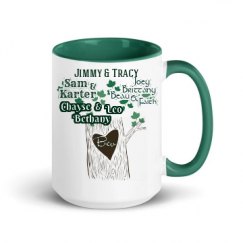 15oz Ceramic Mug with Color Inside