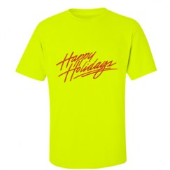 Unisex Ultra Cotton Safety Neon Crewneck Tee