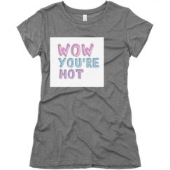 Ladies Slim Fit Super Soft Triblend Tee