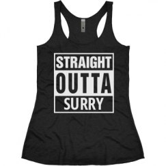 Ladies Slim Fit Super Soft Racerback Triblend Tank