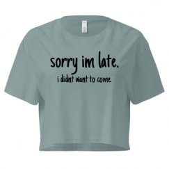 Ladies Festival Cali Crop Top Tee