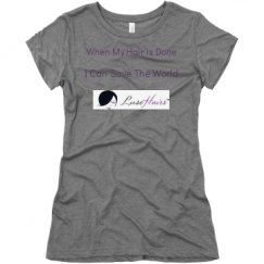 Ladies Slim Fit Super Soft Triblend Tee