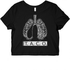 Ladies Slim Fit Crop Top Tee