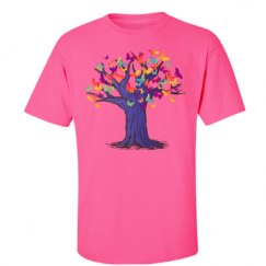 Unisex Ultra Cotton Safety Neon Crewneck Tee