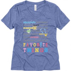 Ladies Relaxed Fit Super Soft Triblend V-Neck Tee
