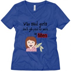 Ladies Relaxed Fit V-Neck Tee