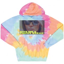 Unisex Tie-Dye Fleece Hoodie