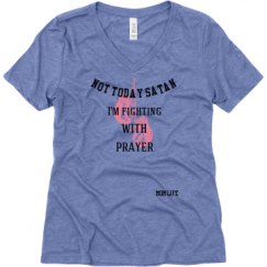 Ladies Relaxed Fit Super Soft Triblend V-Neck Tee