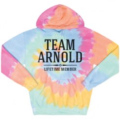 Unisex Tie-Dye Fleece Hoodie