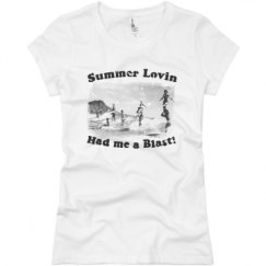 Ladies Slim Fit Basic Promo Jersey Tee