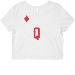 Ladies Slim Fit Crop Top Tee