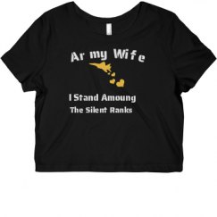 Ladies Slim Fit Crop Top Tee