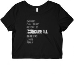 Ladies Slim Fit Crop Top Tee