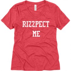 Ladies Relaxed Fit Super Soft Triblend V-Neck Tee