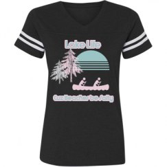 Ladies Relaxed Fit Vintage Sports Tee