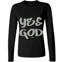 Ladies Relaxed Fit Basic Long Sleeve Tee