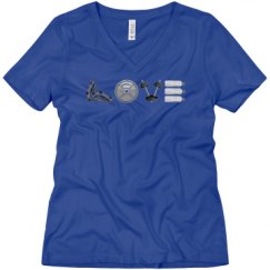 Ladies Relaxed Fit V-Neck Tee