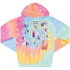 Unisex Tie-Dye Fleece Hoodie