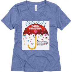 Ladies Relaxed Fit Super Soft Triblend V-Neck Tee