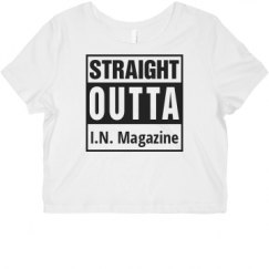 Ladies Slim Fit Crop Top Tee