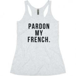 Ladies Slim Fit Super Soft Racerback Triblend Tank