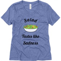 Ladies Relaxed Fit Super Soft Triblend V-Neck Tee
