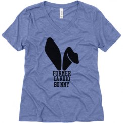 Ladies Relaxed Fit Super Soft Triblend V-Neck Tee