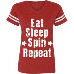 Ladies Relaxed Fit Vintage Sports Tee