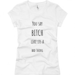 Ladies Slim Fit Basic Promo Jersey Tee