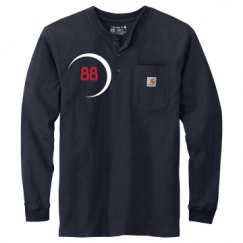 Unisex Carhartt Long Sleeve Henley Tee 