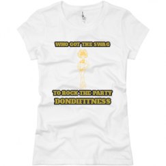 Ladies Slim Fit Basic Promo Jersey Tee