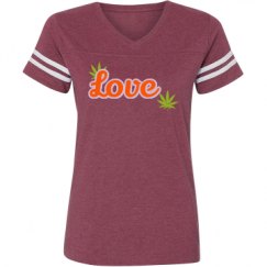 Ladies Relaxed Fit Vintage Sports Tee