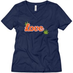 Ladies Relaxed Fit V-Neck Tee