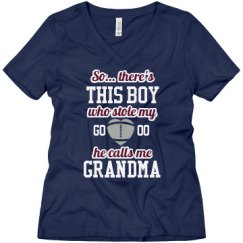 Ladies Relaxed Fit V-Neck Tee