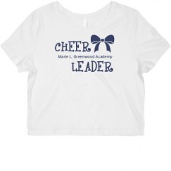 Ladies Slim Fit Crop Top Tee
