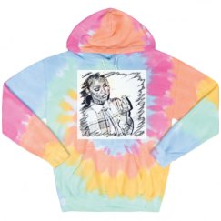 Unisex Tie-Dye Fleece Hoodie
